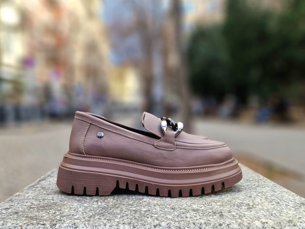 Дамски лоуфъри от естествена кожа с олекотено EVA ходило